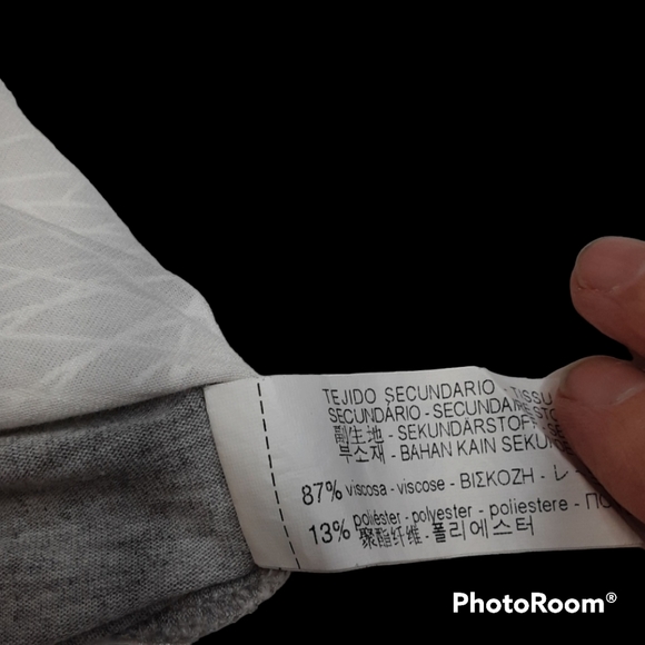 Zara grey white floral semi sheer lace tshirt Size small - Picture 4 of 4